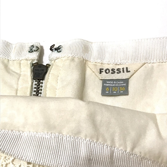 Fossil Cream Lace Skirt - Picture 2 of 5